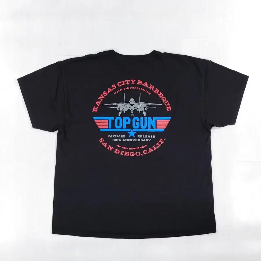 탑건 30주년 캔자스시티 바베큐 반팔 티셔츠 XL