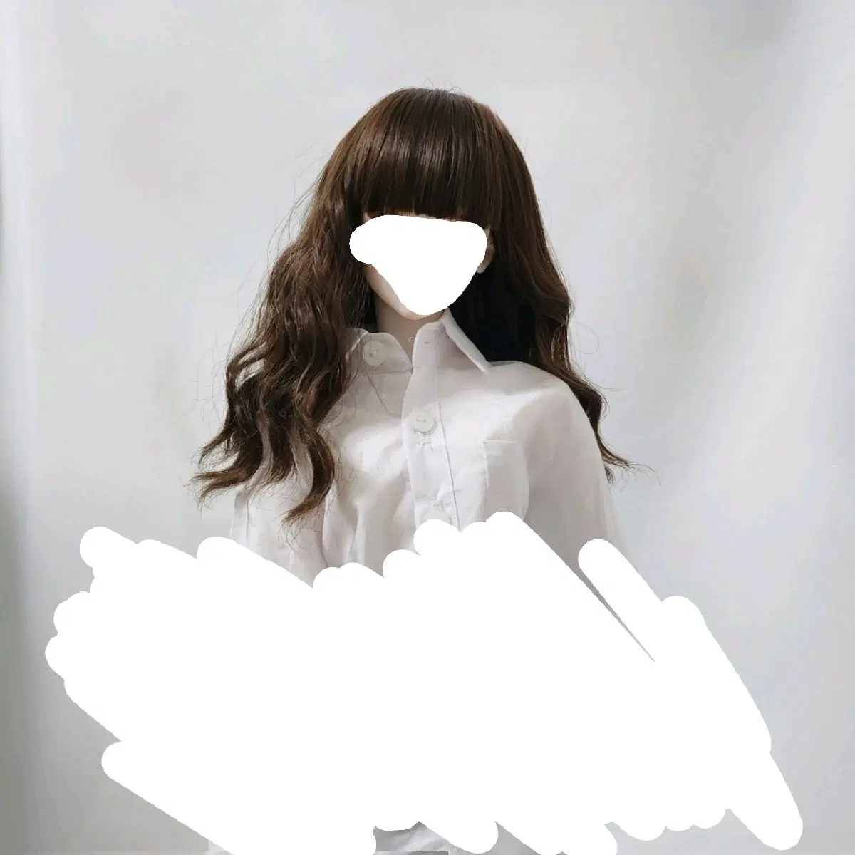 구체관절인형 SD 루츠 8~9인치 가발 내추럴 블랙
