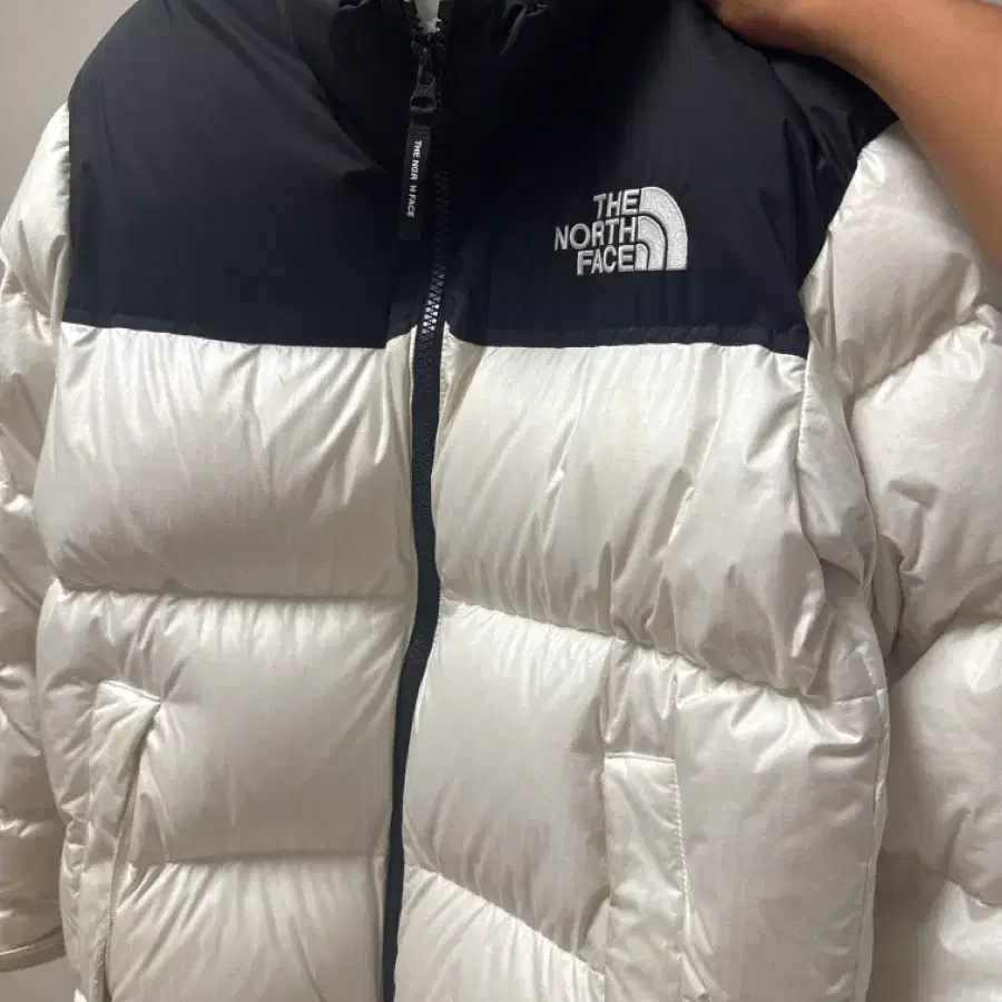 노스페이스 눕시 화이트 블랙
