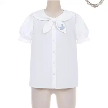 ToAlice 토끼 귀 옷깃 퍼프 소매 블라우스 M 사이즈