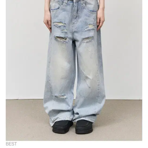 하이파이펑크 홀드데미지 와이드데님