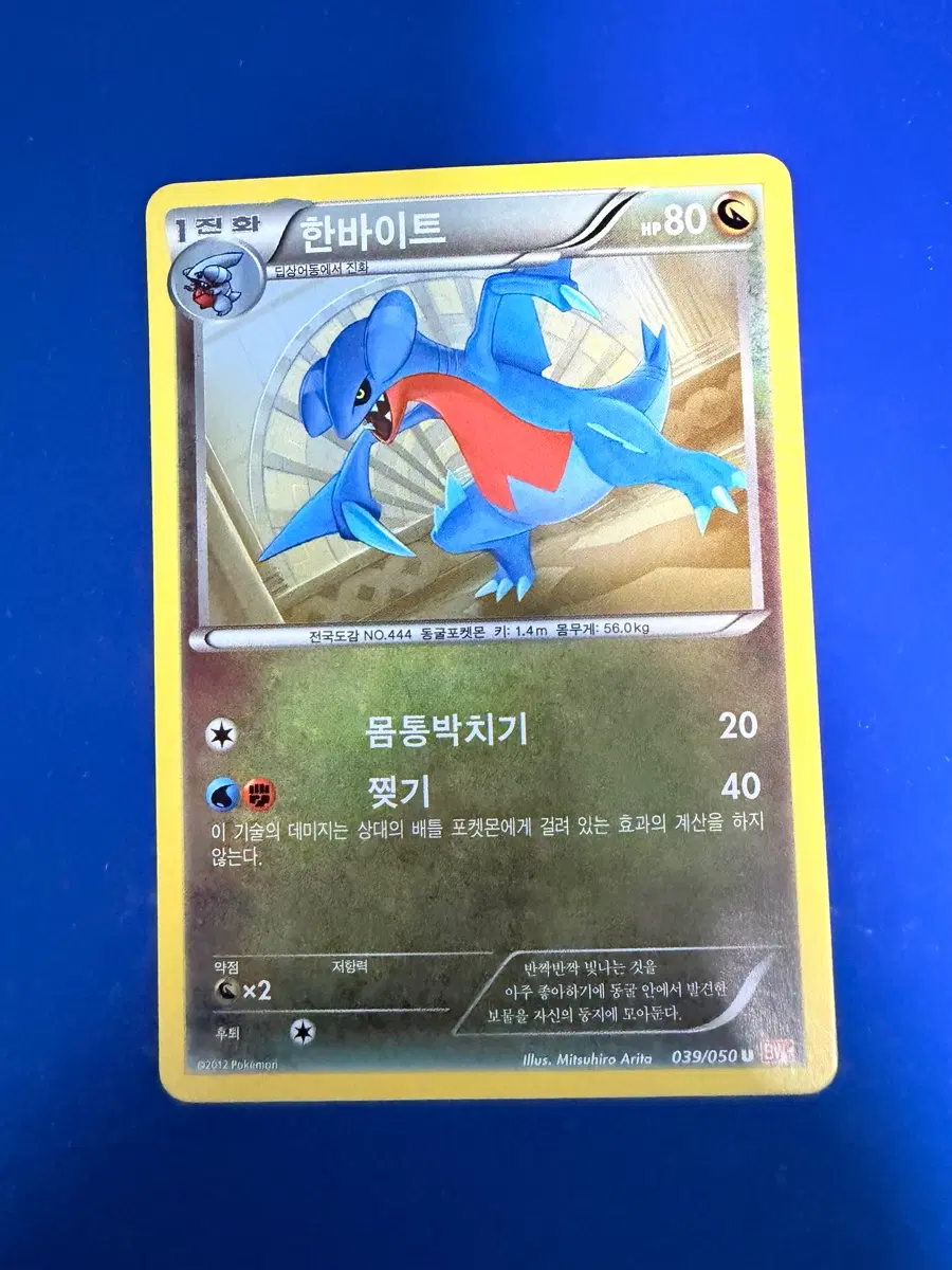 포켓몬카드 2012년 고대카드 BW 한바이트 카드