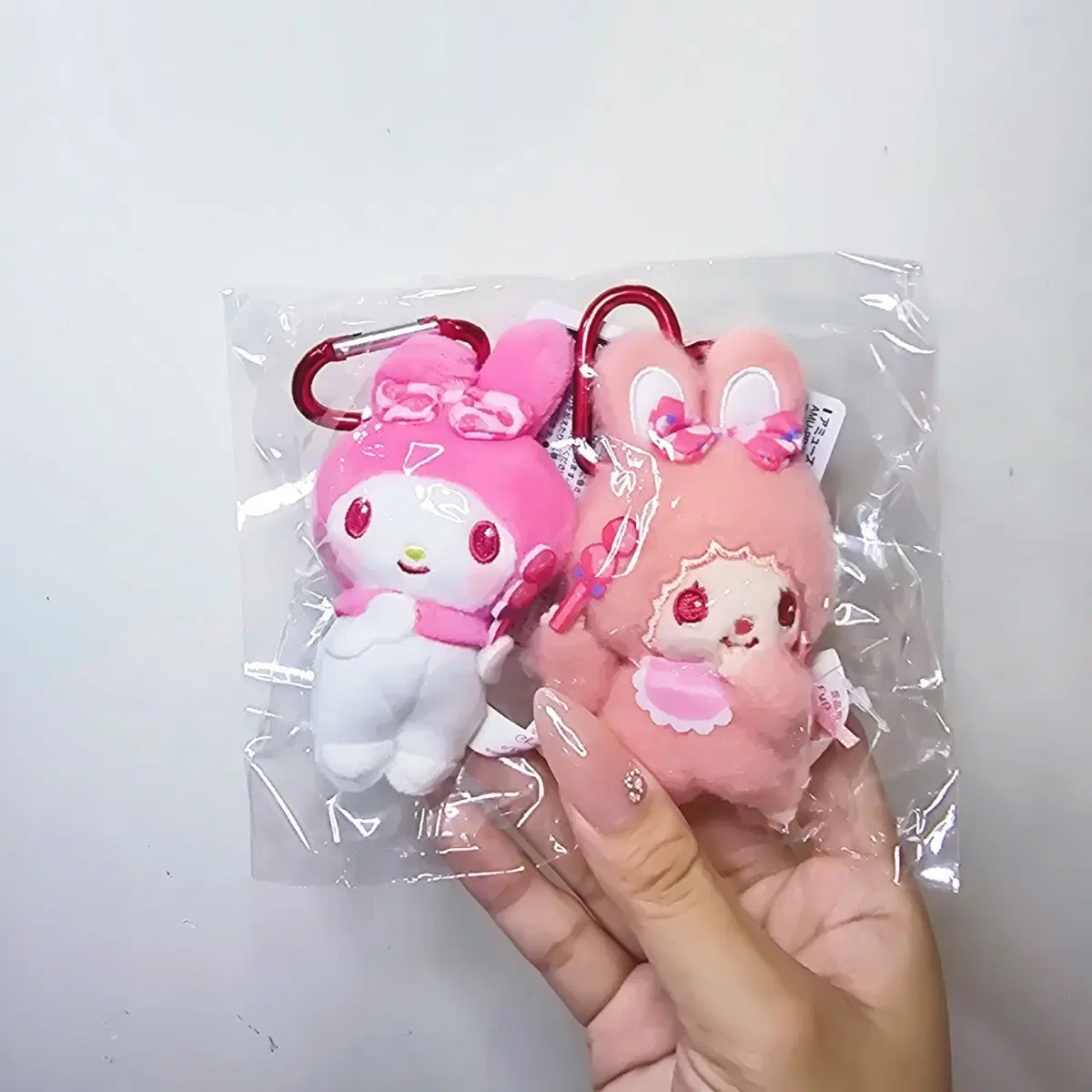 마이멜로디 몬치치 치무탄 콜라보 리본마스코트 키링 세트