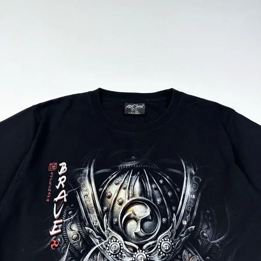 VTG 빈티지 사무라이 블랙 반팔티셔츠 (XL)