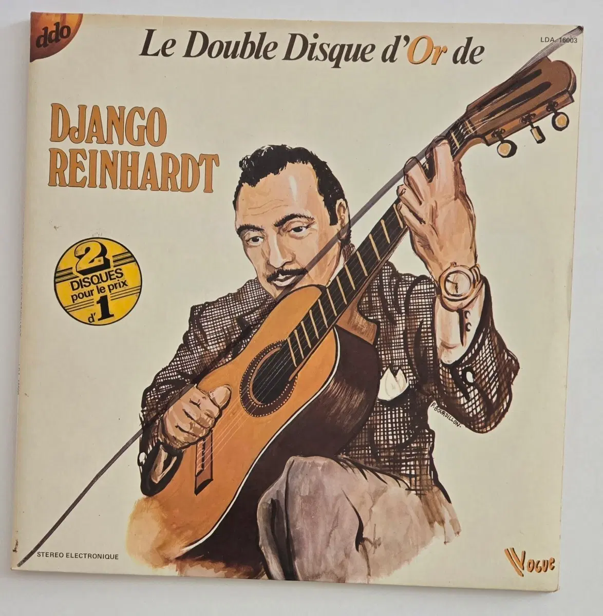Django Reinhardt - Le Double Disque d'Or 베스트 2LP ( 1976 프랑스 Vogue 오리지널 )