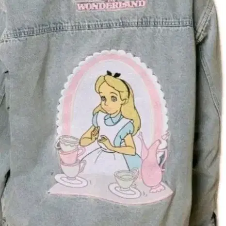 디즈니 이상한나라데님 자켓L