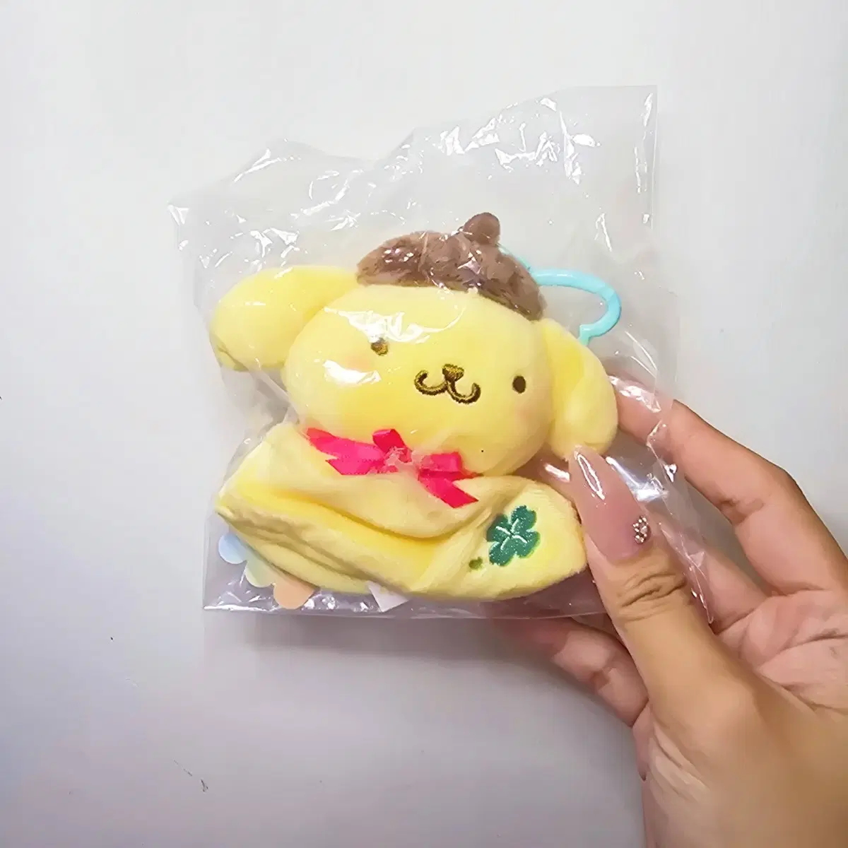 산리오 홍콩 한정 날씨요정 품품푸린 마스코트 인형 키링