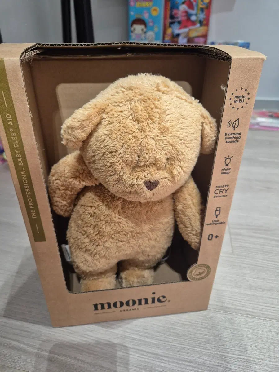 오가닉 Moonie 프리미엄 폴란드인형 수면애착 곰돌이 백색소음