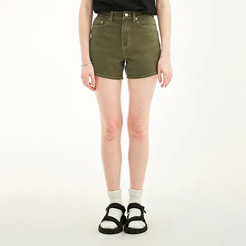 [새상품] 키르시 반바지 2사이즈 HIGH WAIST SHOT PANTS HS [KHAKI]