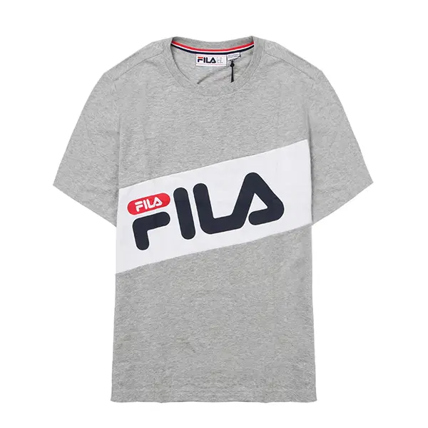 [새상품] 휠라 티셔츠 L사이즈 FILA DIAGONAL TEE-GRY/WHT/NVY/RED
