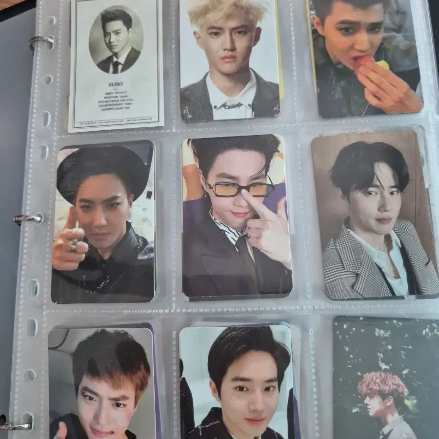 엑소 수호 포토카드
