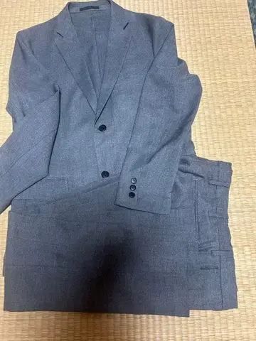 UNIQLO 남성용 수트 셋업 그레이