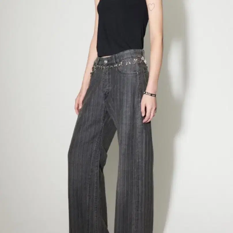 Our Legacy 아워레가시 treble cut grey stripe