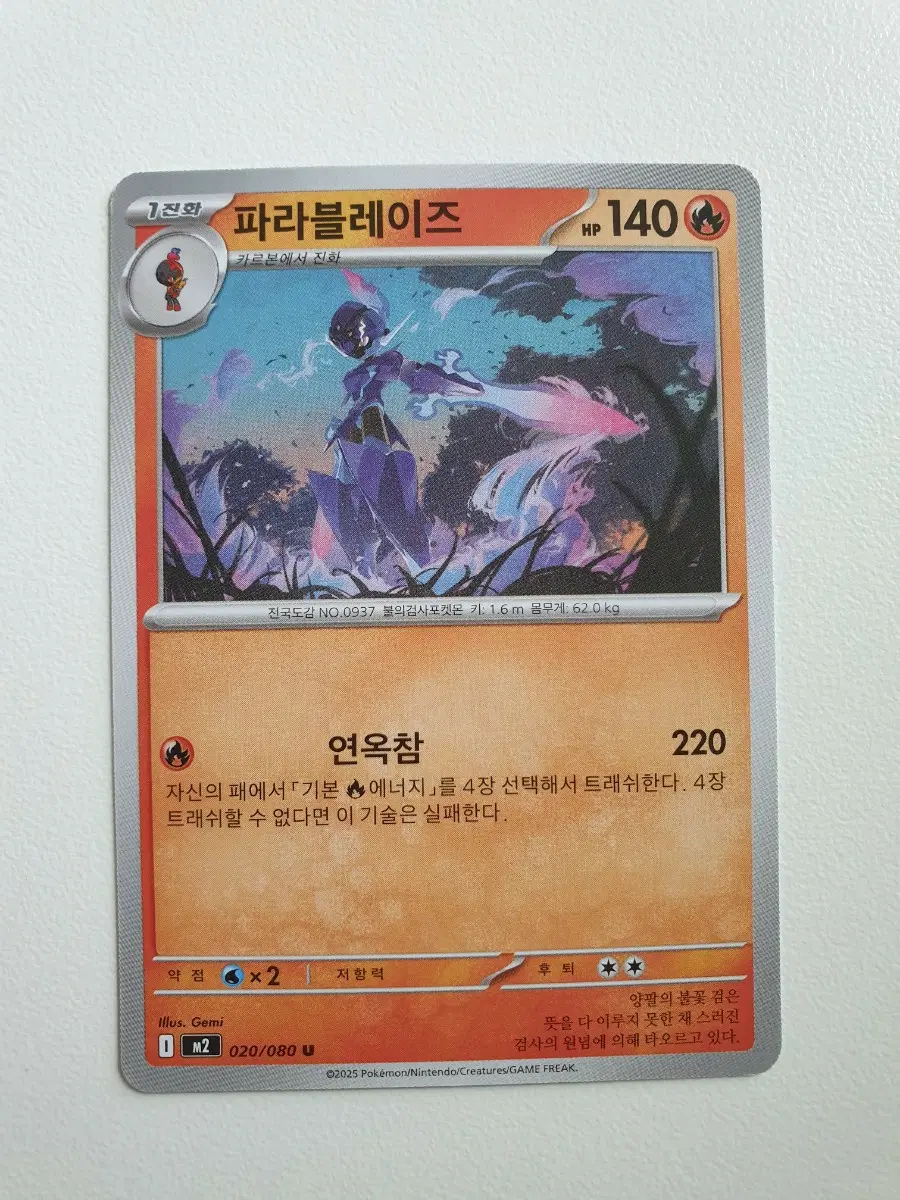 파라블레이즈 포켓몬카드