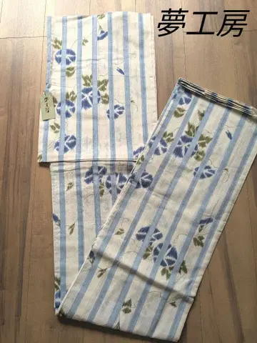 꿈 공방 유카타 나팔꽃 스트라이프
