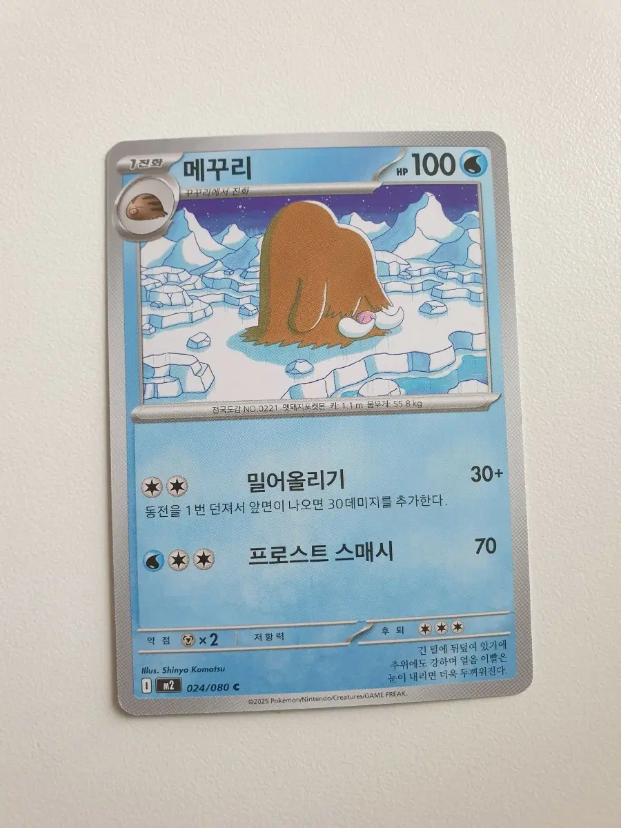 메꾸리 포켓몬카드