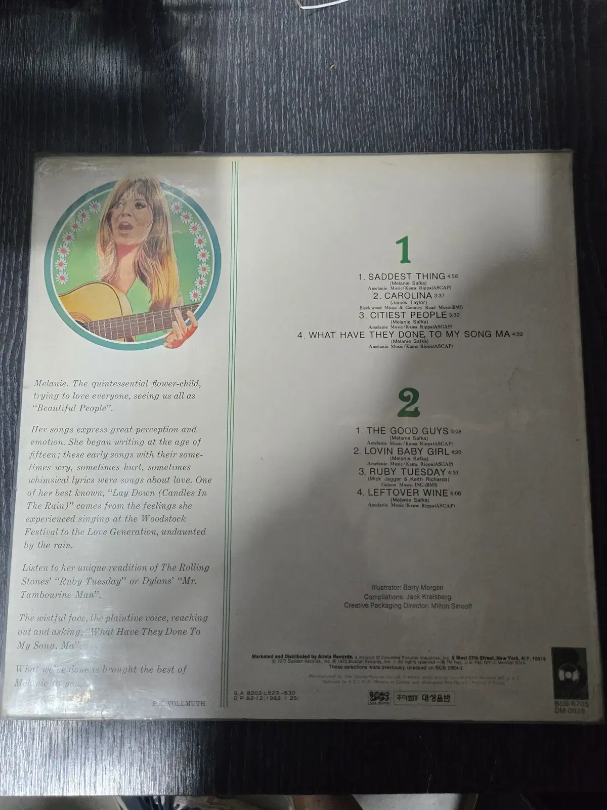 MELANIE / BEST OF MELANIE / 팝 LP