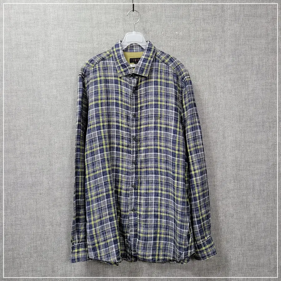 2504. DAKS 체크패턴 린넨셔츠 남성105