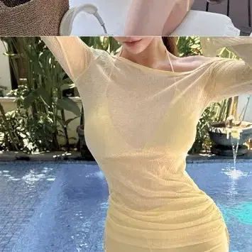 노란색비키니