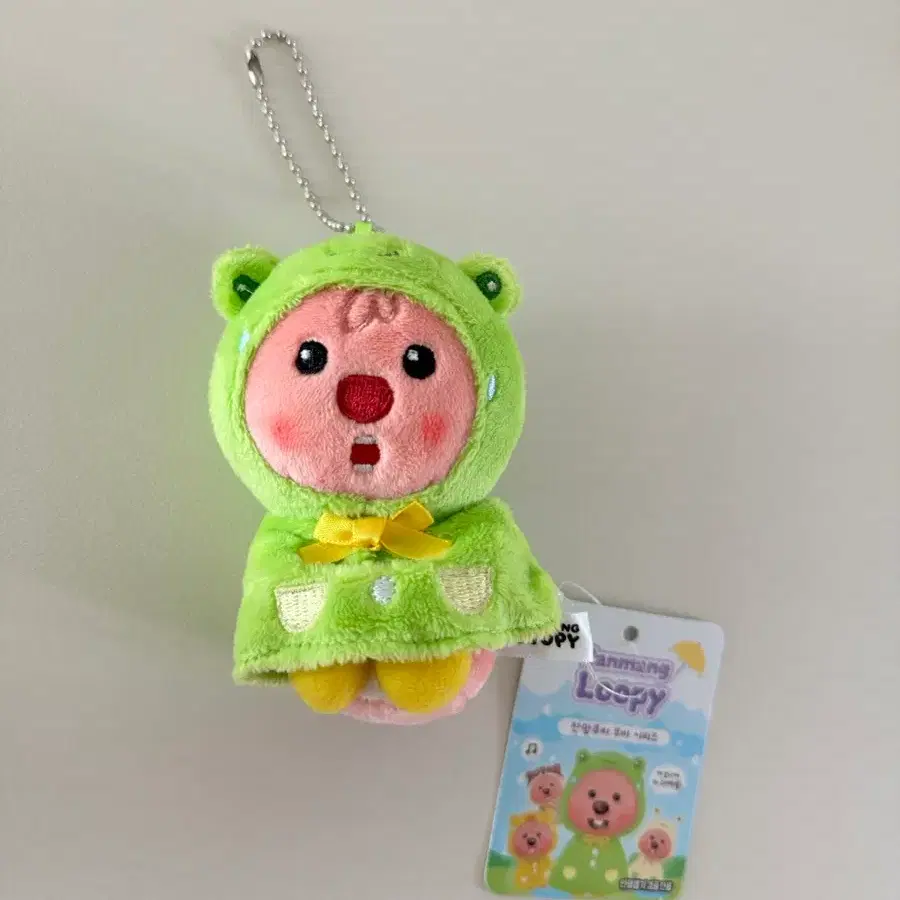 잔망루피 우비 시리즈 개구리 루피 인형키링