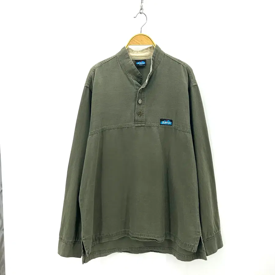 [KAVU] 카부 피그먼트 워싱 헨리넥 롱슬리브
