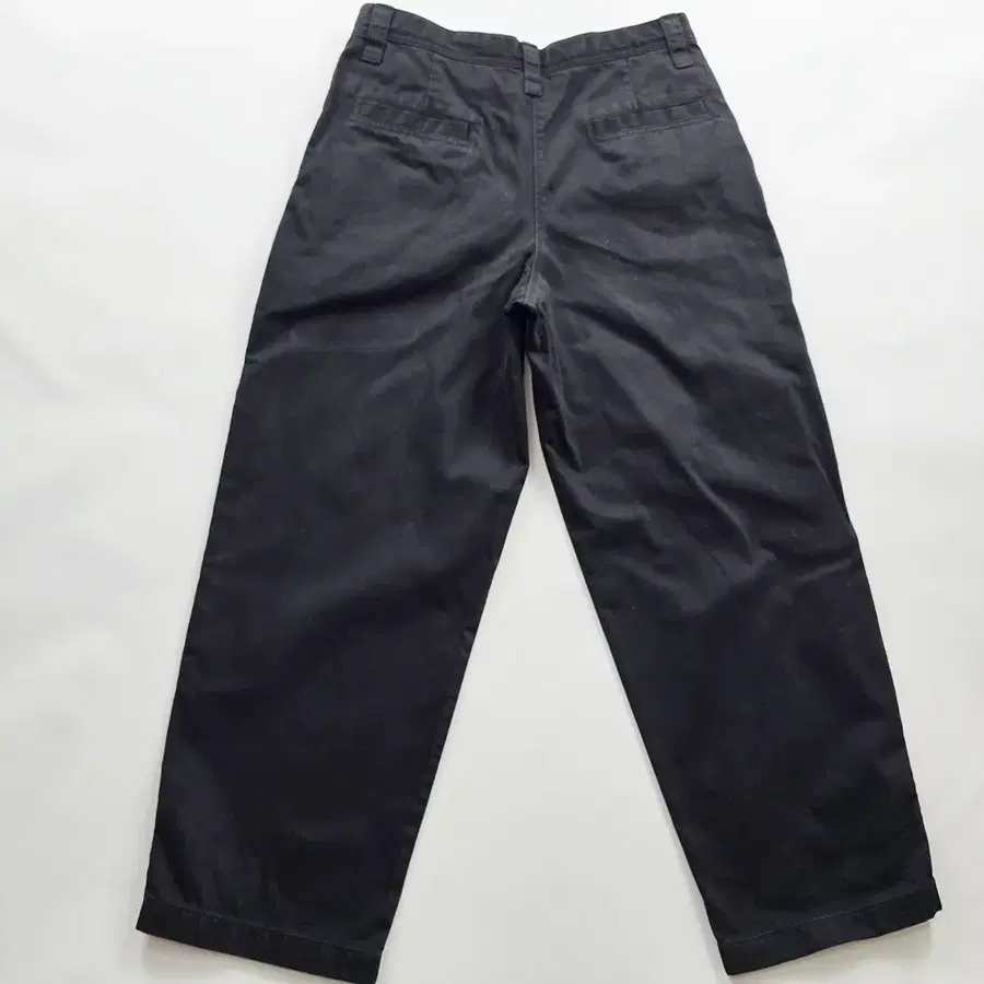 유니클로 와이드 테이퍼드 블랙 면바지 사이즈34 R6928