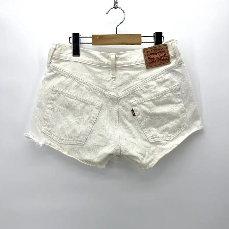[Levi's] 리바이스501 화이트진 마이크로 숏팬츠