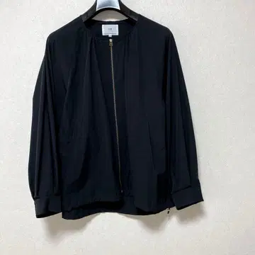 컨디션 최상 23구 경량 노카라 집업 블루종 자켓 나일론 블랙