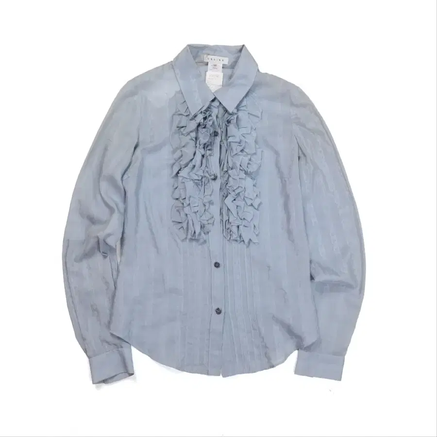 셀린느 Celine Silk Blended Frill Blouse