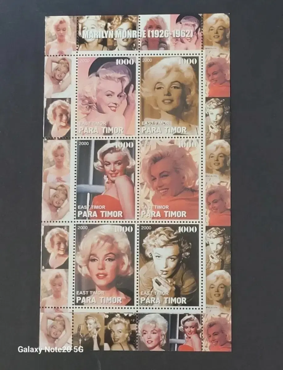 2000년 미국 할리우드의 전설 마릴린몬로 기념 우표Marilyn Monroe