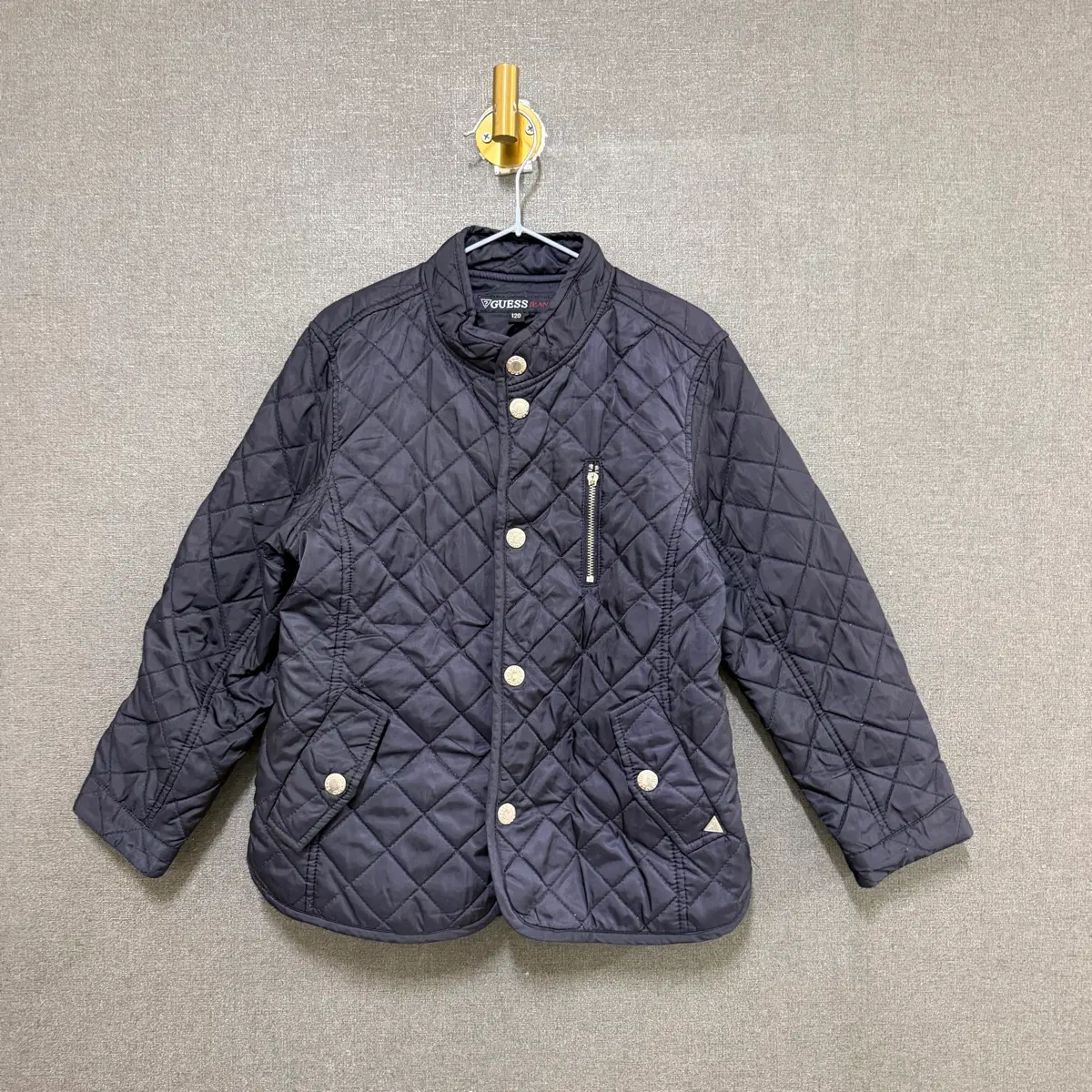 게스 키즈 120 퀼팅 자켓 네이비 BO2948