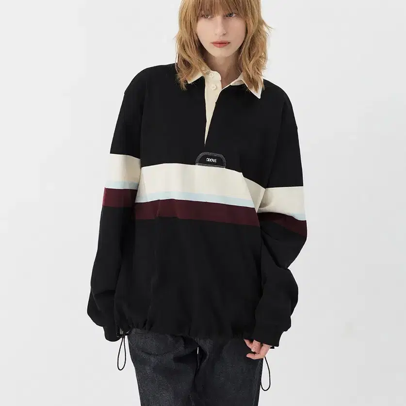 그로브 grove HAGUE RUGBY SWEATSHIRT 스트라이프 럭비 티셔츠 맨투맨 새상품