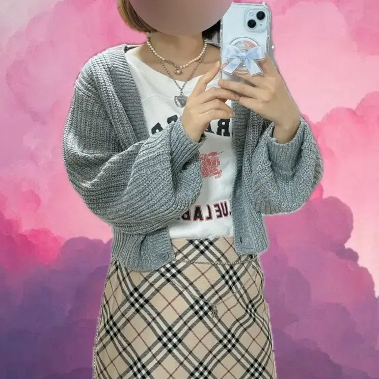 버버리 블루라벨 스커트