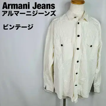 Armani Jeans 아르마니 빈티지 긴팔 셔츠 화이트 370