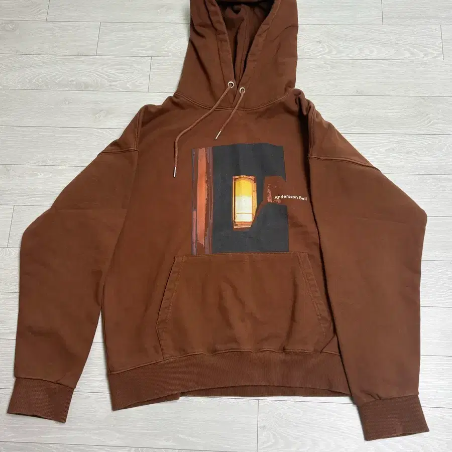 앤더슨벨 앤더슨벨 UNISEX FILM ARCHIVE 20FW HOODIE atb559u 브라운 후드 후드티