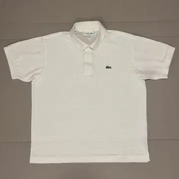 LACOSTE 클래식 핏 L1212 5 XL 화이트 일본제