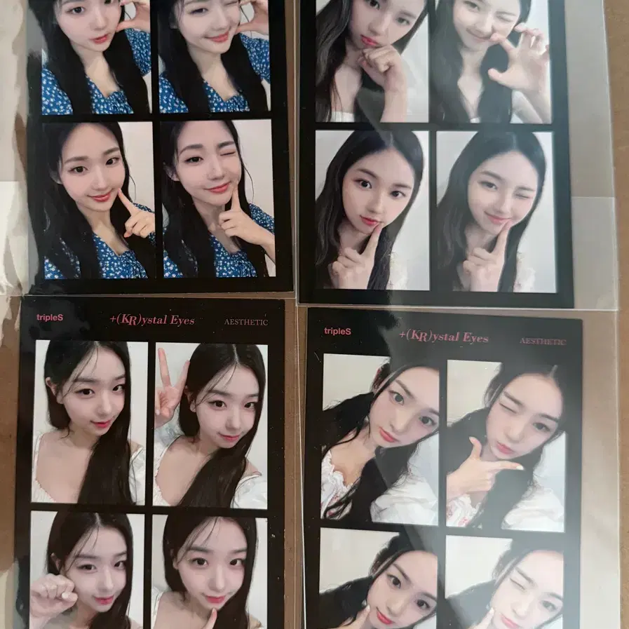 트리플에스 크리스탈아이즈 네컷포토 세트 판매