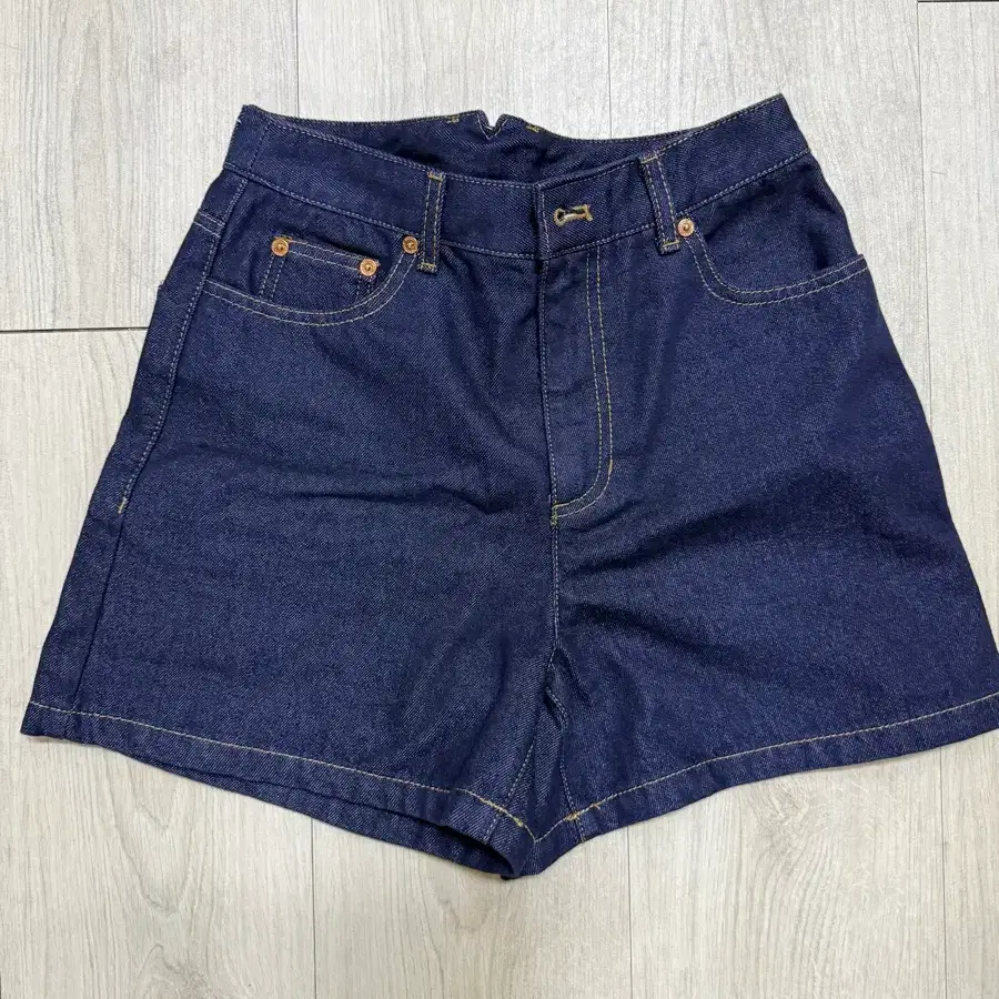 헌터 x 빈폴 생지 데님 숏팬츠 네이비 S