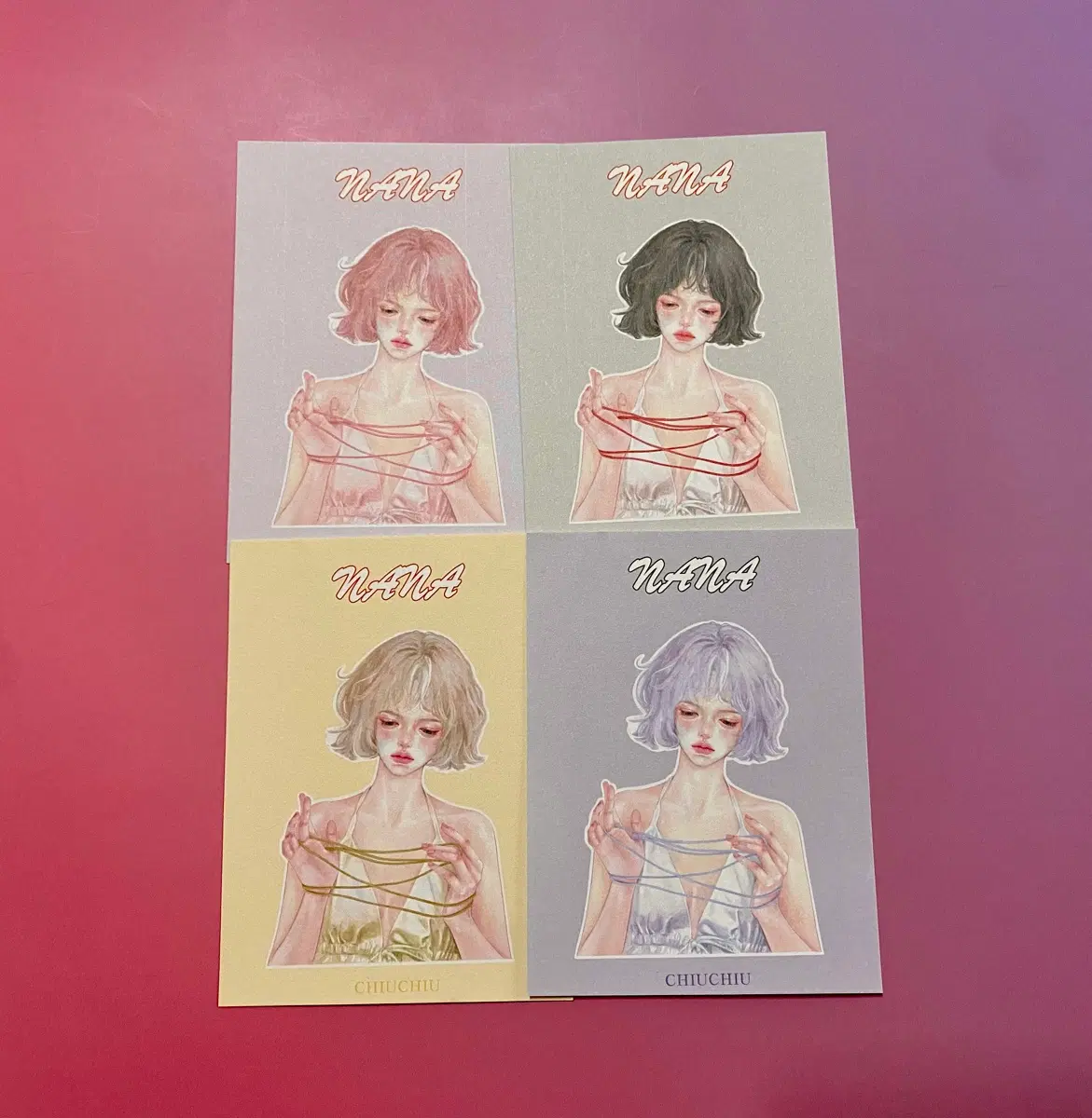 [인스] 치유/ CHIUCHIU 인물 스티커 (나나)