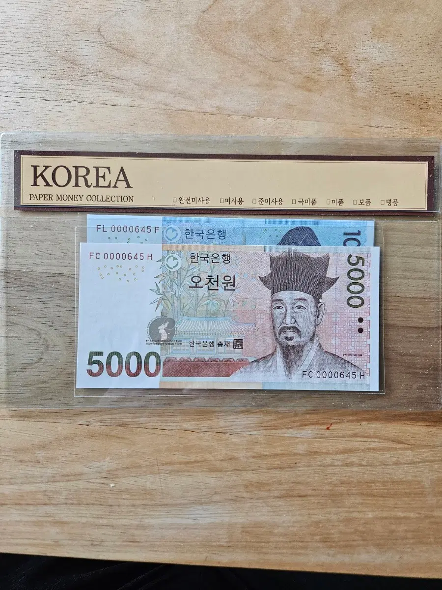 천원오천원권쌍둥이