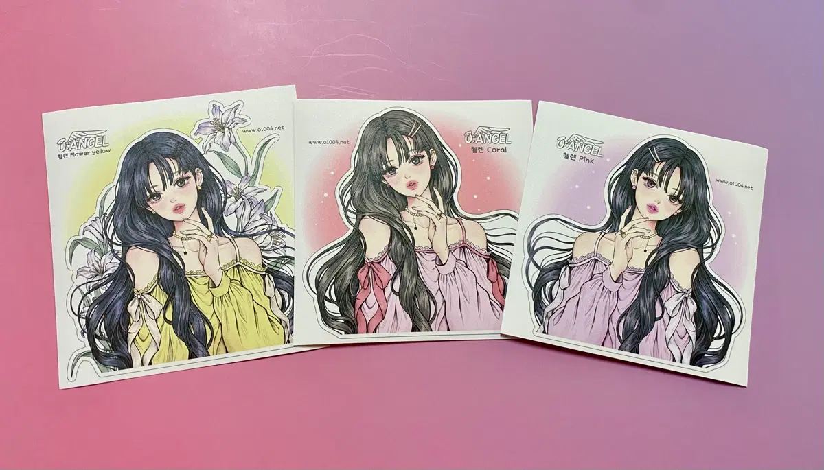 [인스] 오천사 인물 스티커 (헬렌) 3종