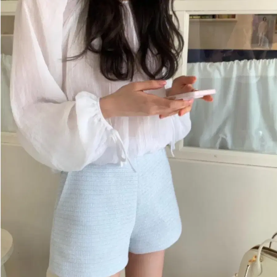 #1. [배송비무료] 르플레인 트위드 반바지 샤벳쇼츠