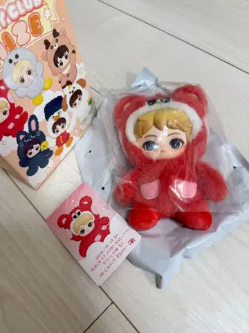 POPMART RIIZE Fluffy Club 시리즈 봉제 인형 펜던트