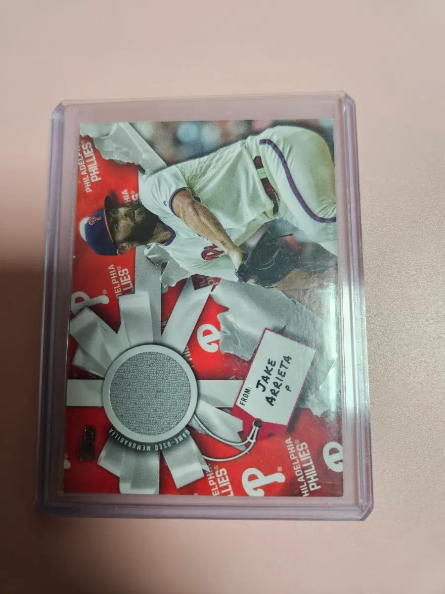필라델피아)제이크 아리에타 2019 Topps 저지 카드