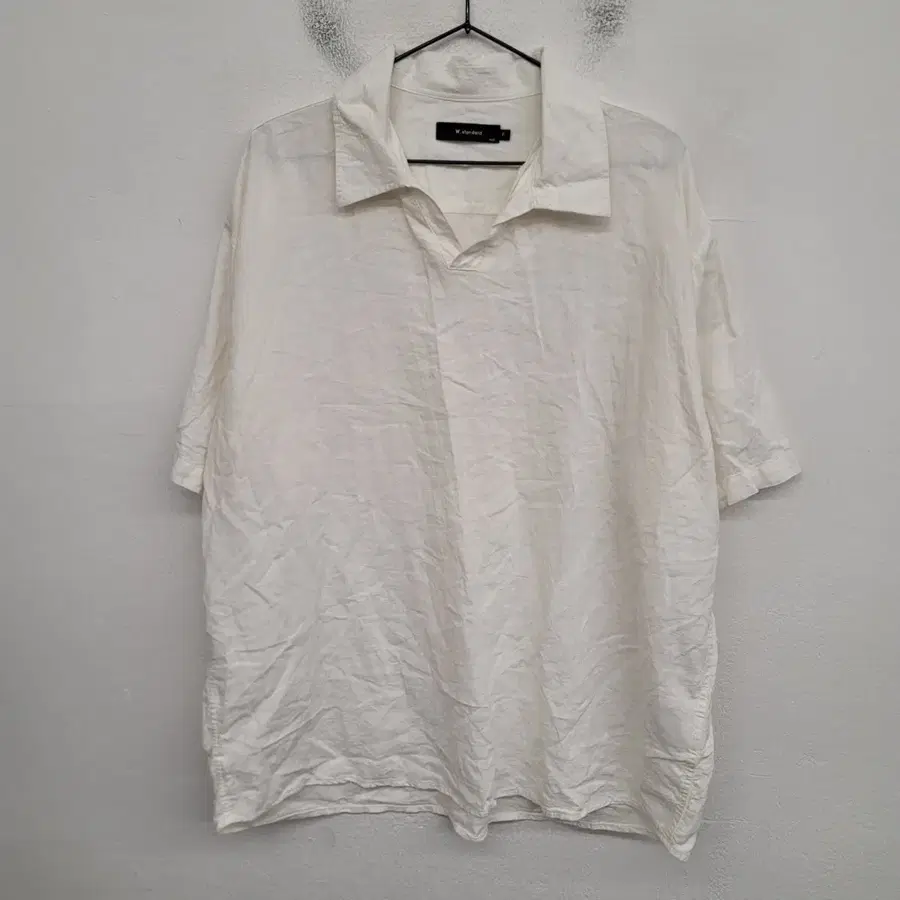 [110/XXL] W스탠다드 반팔 린넨 셔츠