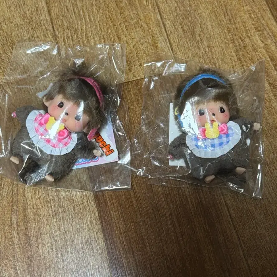 몬치치 아이돌 SS 베베치치 키 체인 핑크 블루