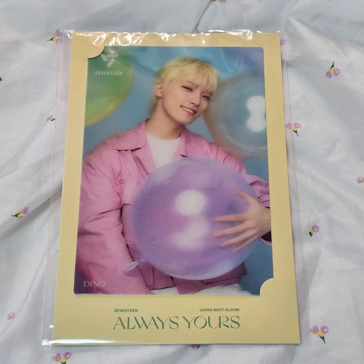 세븐틴 디노 3D 렌티큘러 랜티 엽서 ALWAYS YOURS 공식 굿즈SEVENTEEN 3D LENTICULAR POSTCARDALWAYS YOURS 디노(DINO) 버전