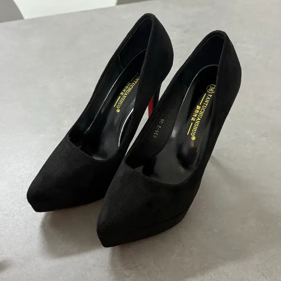 블랙 하이힐 10cm 2부 드레스구두