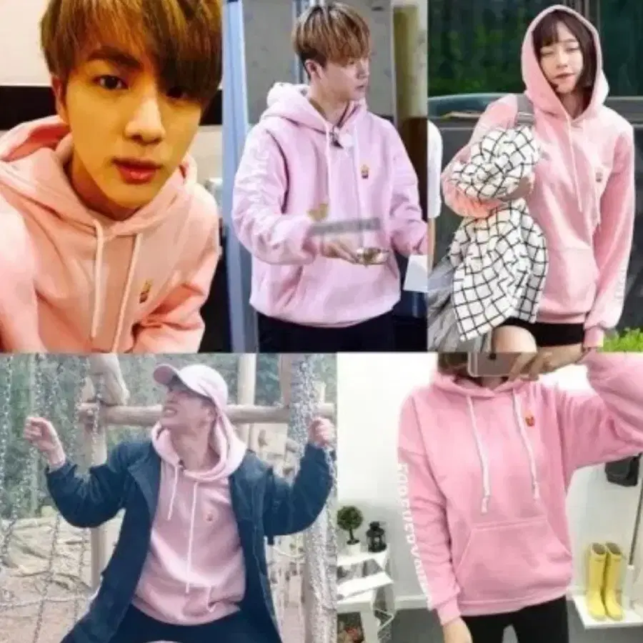 BTS 방탄소년단 진 김석진 로맨틱 크라운 기모 후드티