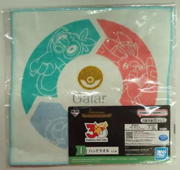 BANDAI SPIRITS 제일복권 Pokemon 30th ANNIVERSARY vol.2 I상 가라르 지방 핸드 타월